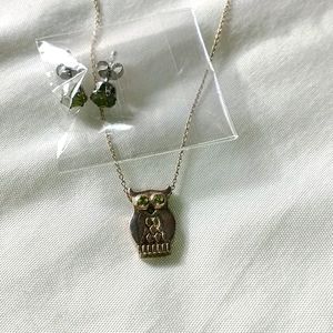 Owl chain silver